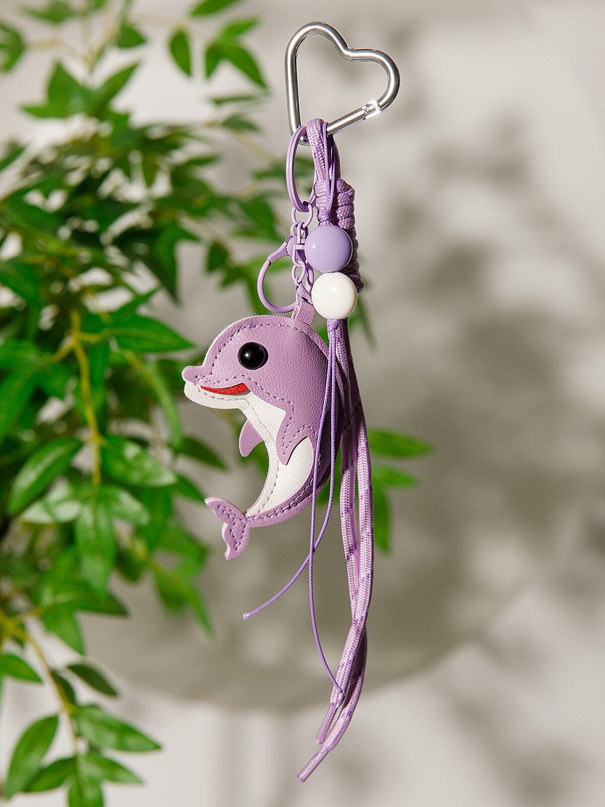 FASHION PU LEATHER DOLPHIN MULTI PENDANT KEYCHAIN