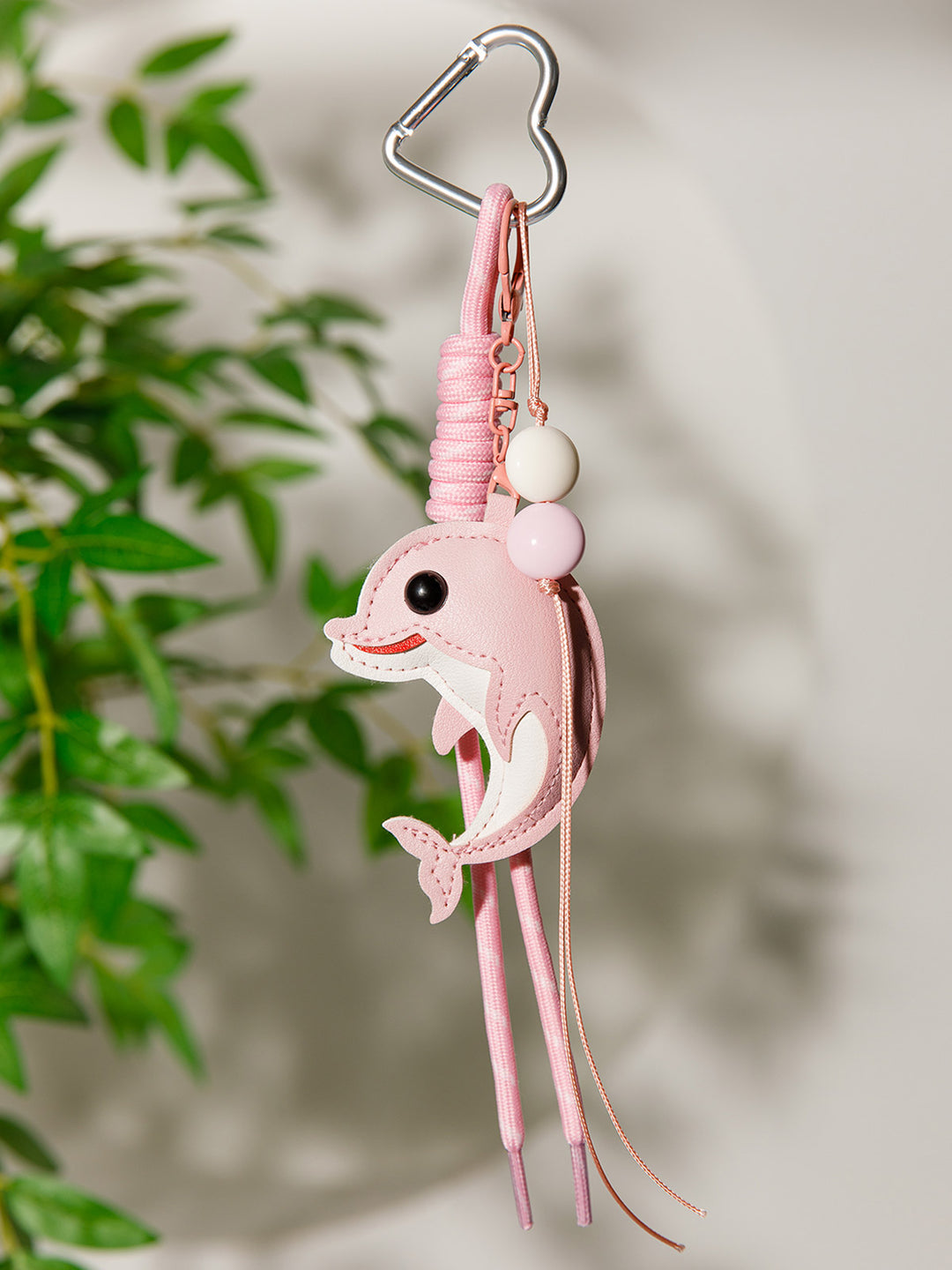 FASHION PU LEATHER DOLPHIN MULTI PENDANT KEYCHAIN