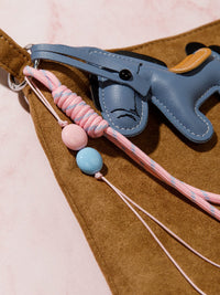 FASHION PU LEATHER HORSE MULTI PENDANT KEYCHAIN