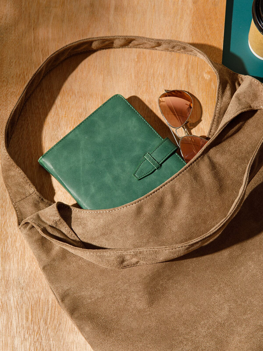 WOMEN'S DOUBLE STRAPS SUEDE TOTE BAG