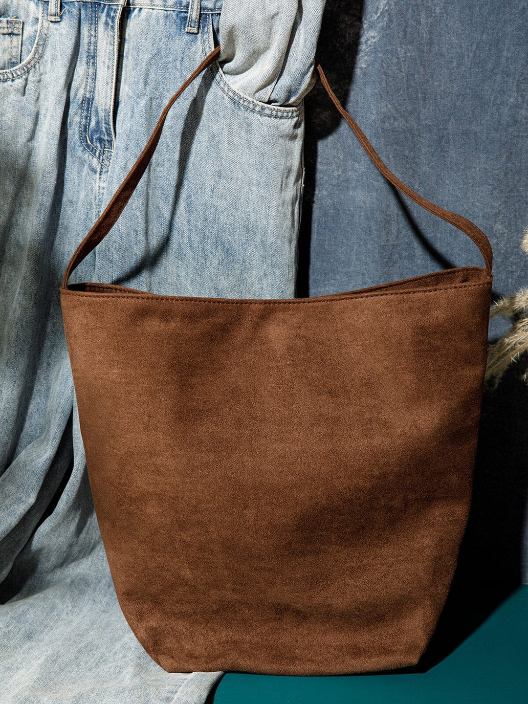 WOMEN'S SUEDE TOTE BAG