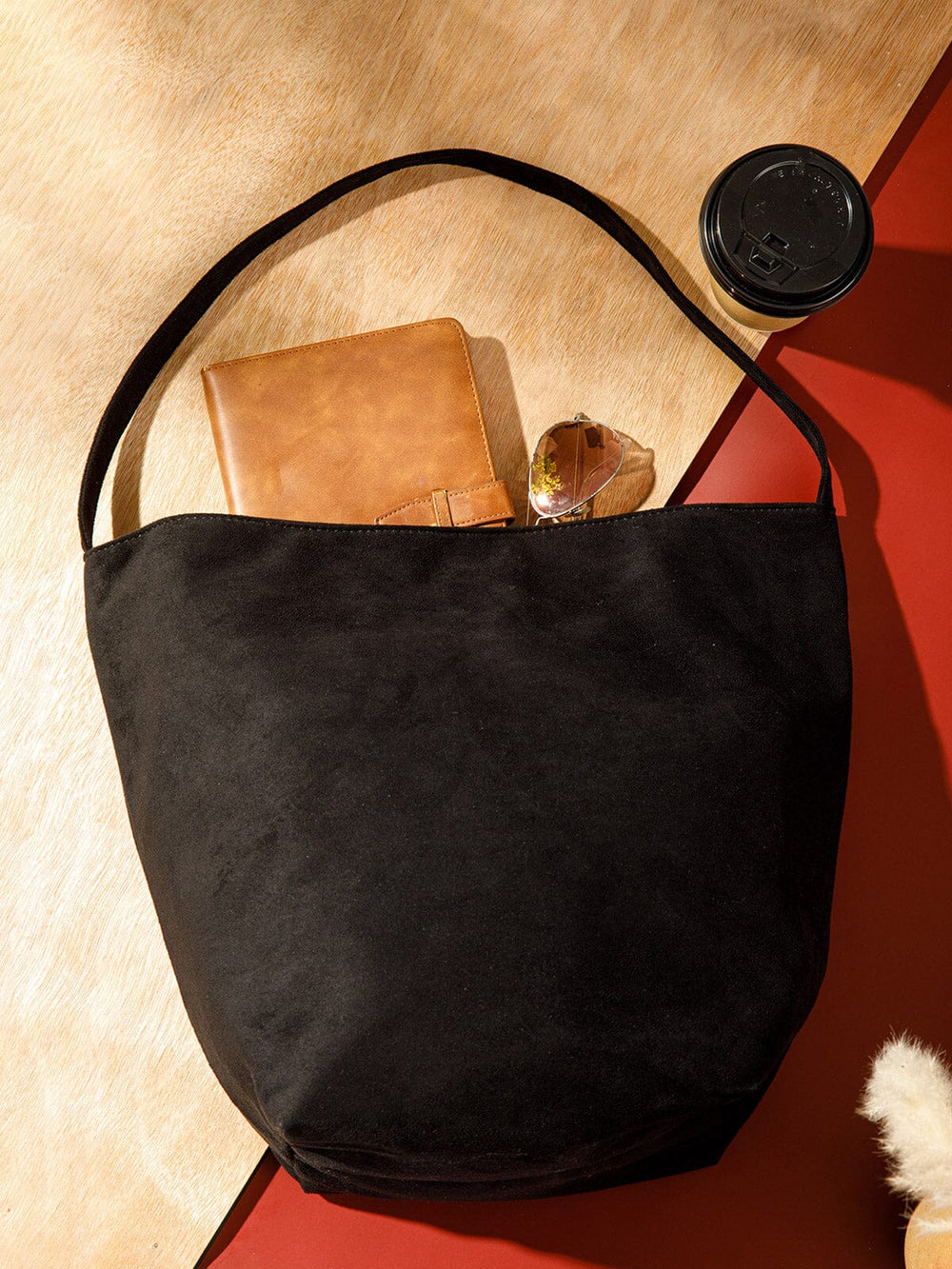 WOMEN'S SUEDE TOTE BAG