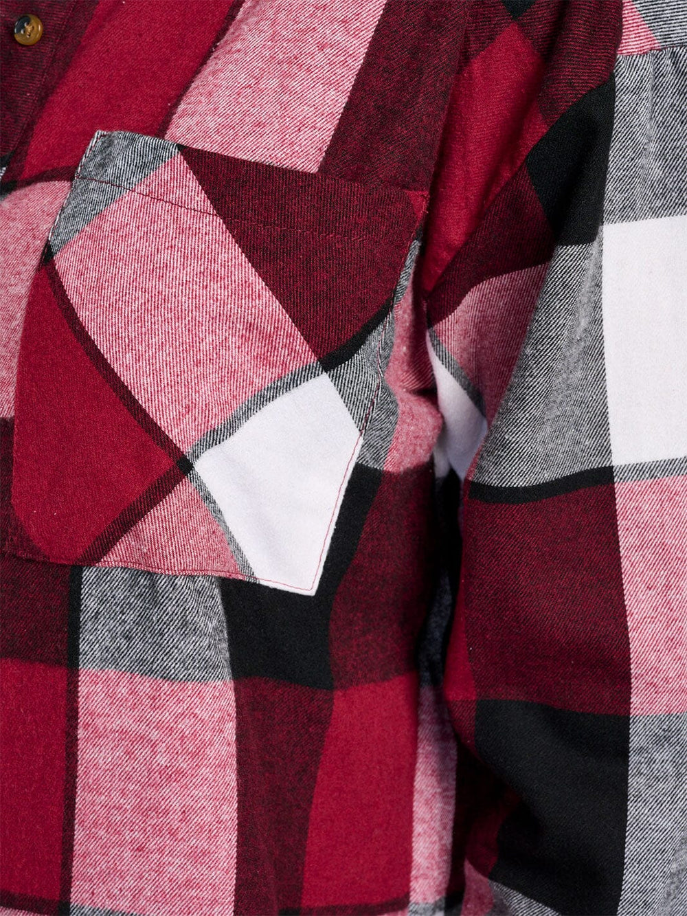 WOMEN'S LONG SLEEVE FRONT POCKET BUTTON UP PLAID SHIRT