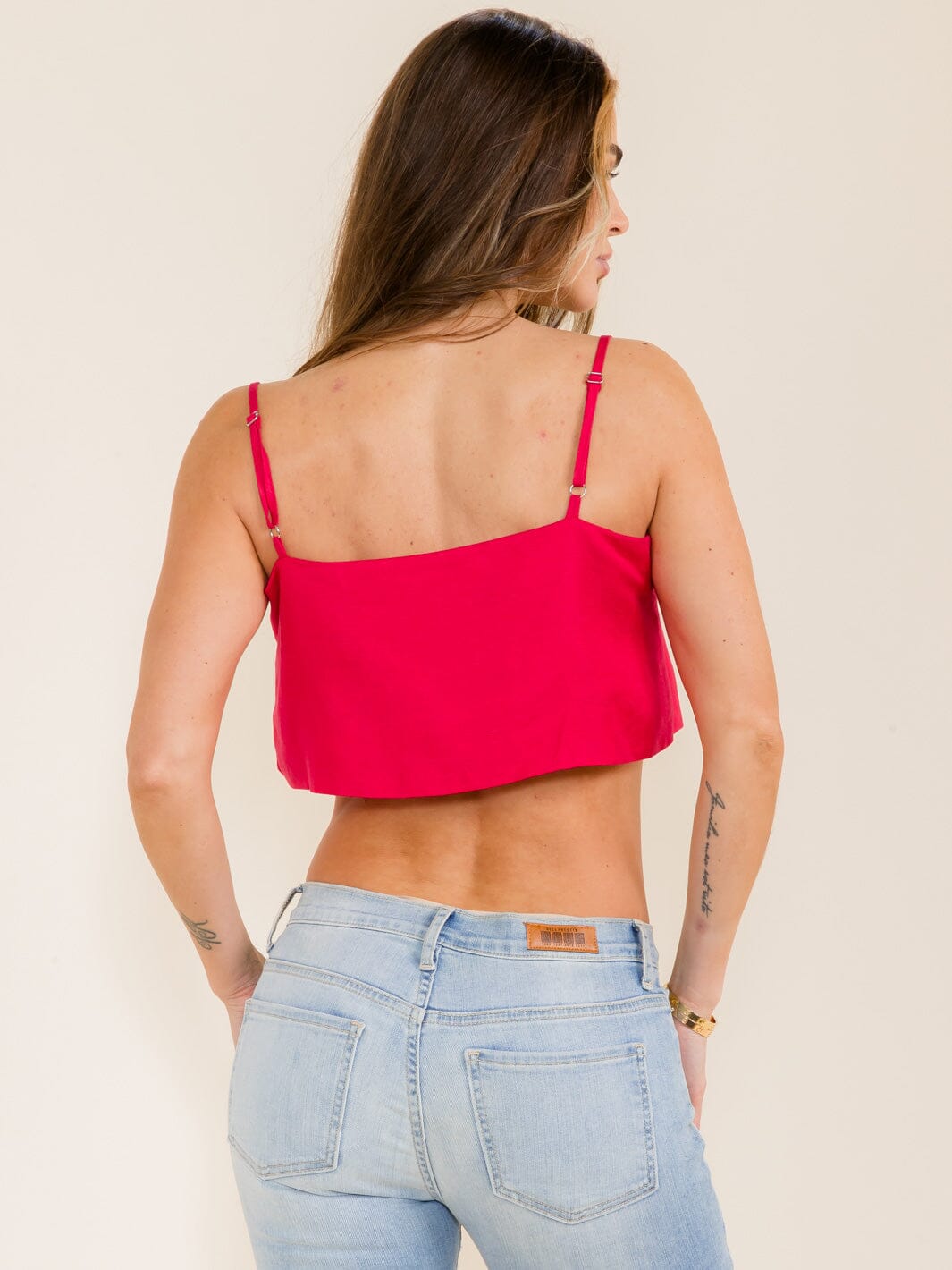 WOMEN'S SLEEVELESS CROP TANK TOP