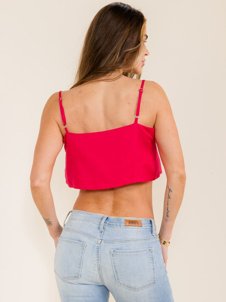 WOMEN'S SLEEVELESS CROP TANK TOP