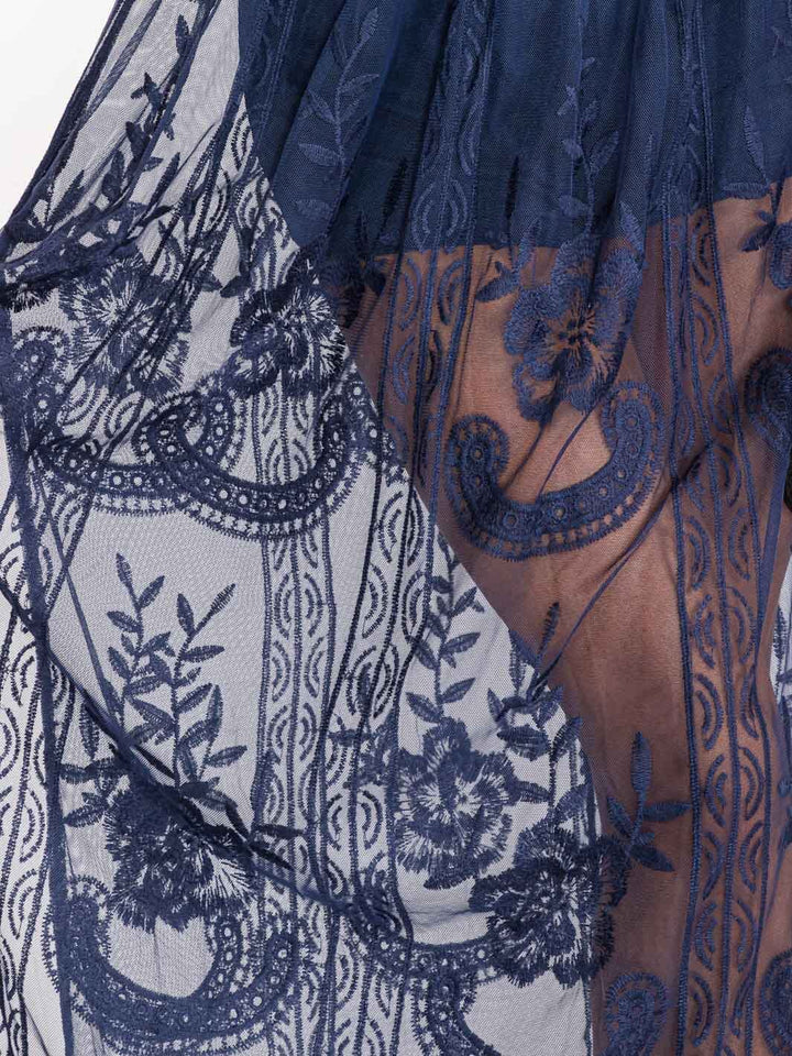 WOMEN'S OFF SHOULDER ALL OVER LACE MAXI DRESS