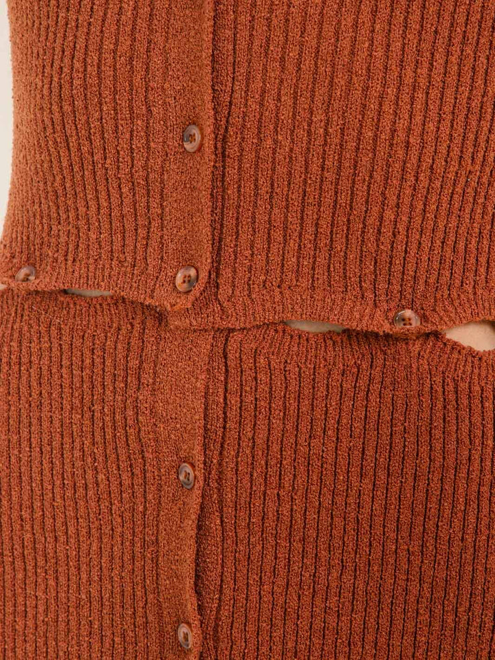 WOMEN'S LONG SLEEVE BUTTON CLOSURE V-NECK BODYCON MINI DRESS