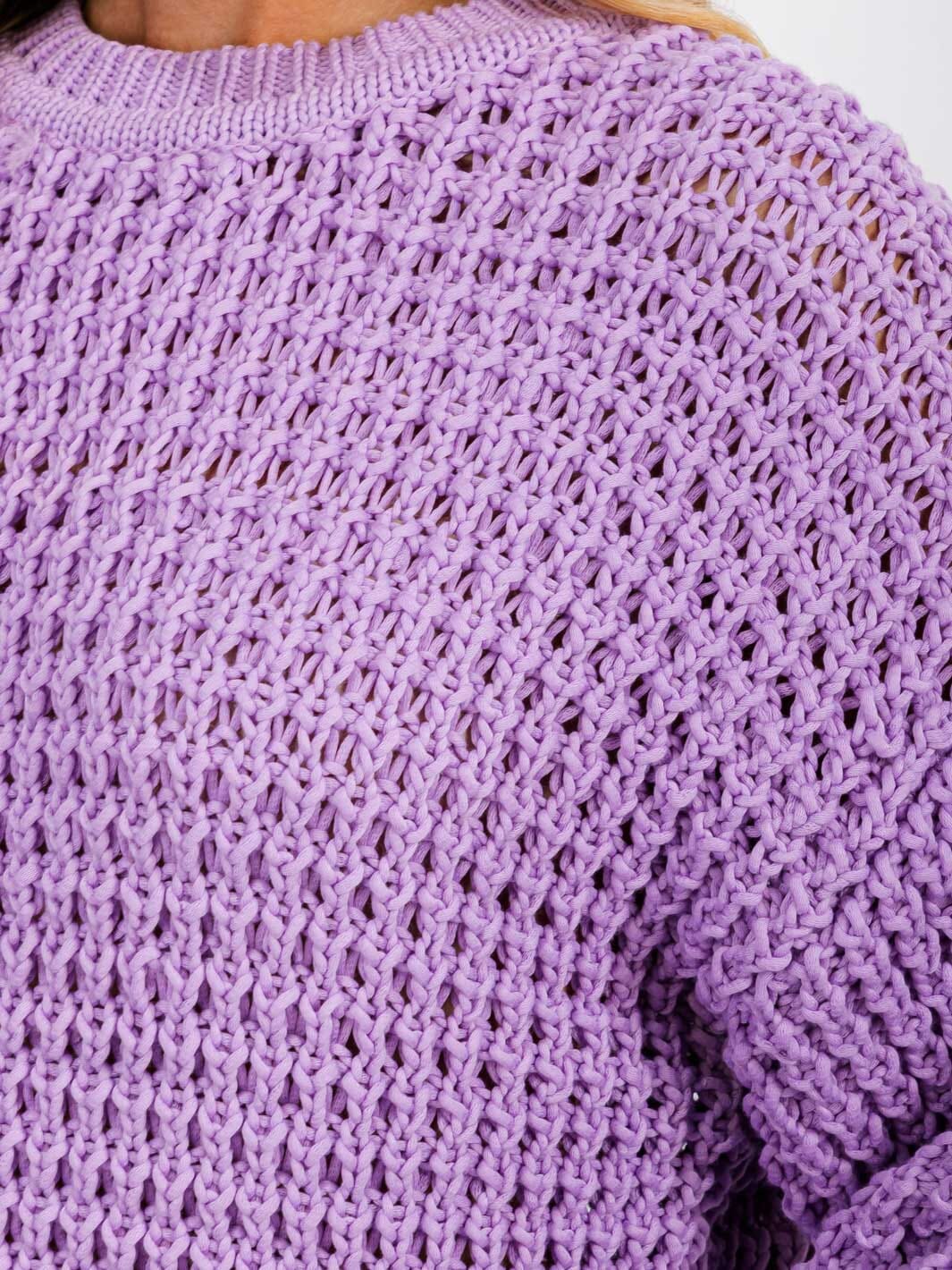 WOMEN'S LONG SLEEVE KNIT PULLOVER SWEATER