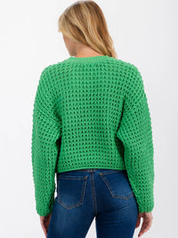 WOMEN'S LONG SLEEVE KNIT PULLOVER SWEATER