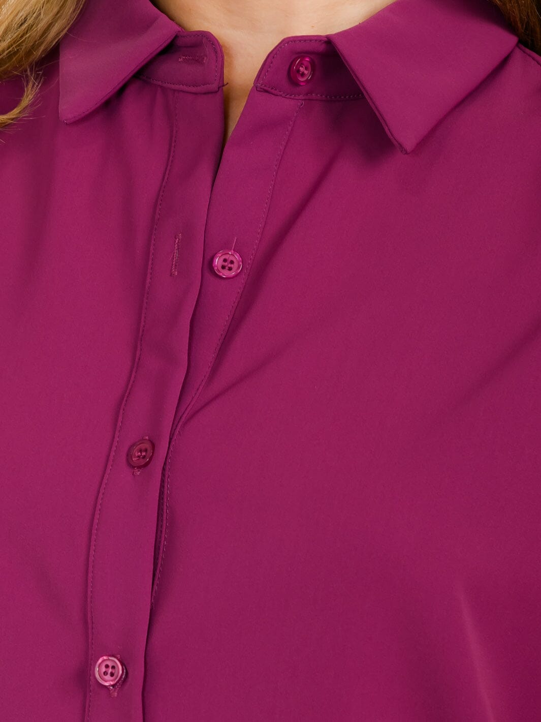 WOMEN'S SLEEVELESS BUTTON UP COLLAR TOP