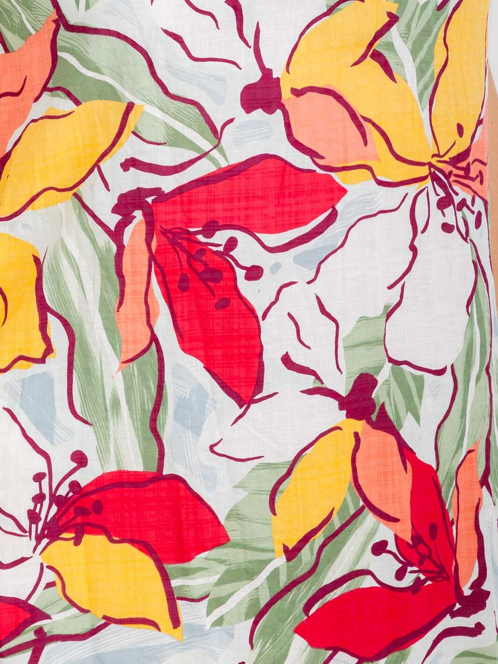 PLUS SIZE SLEEVELESS HIGH-LOW FLORAL MAXI DRESS