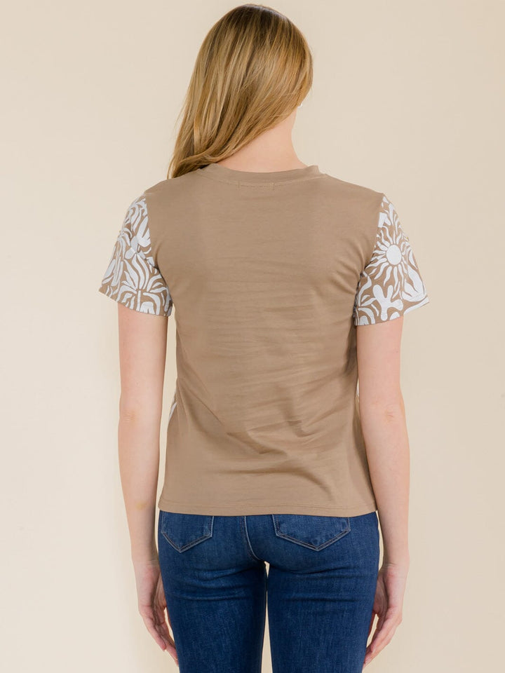 WOMEN'S SHORT SLEEVE DETAILED T-SHIRT