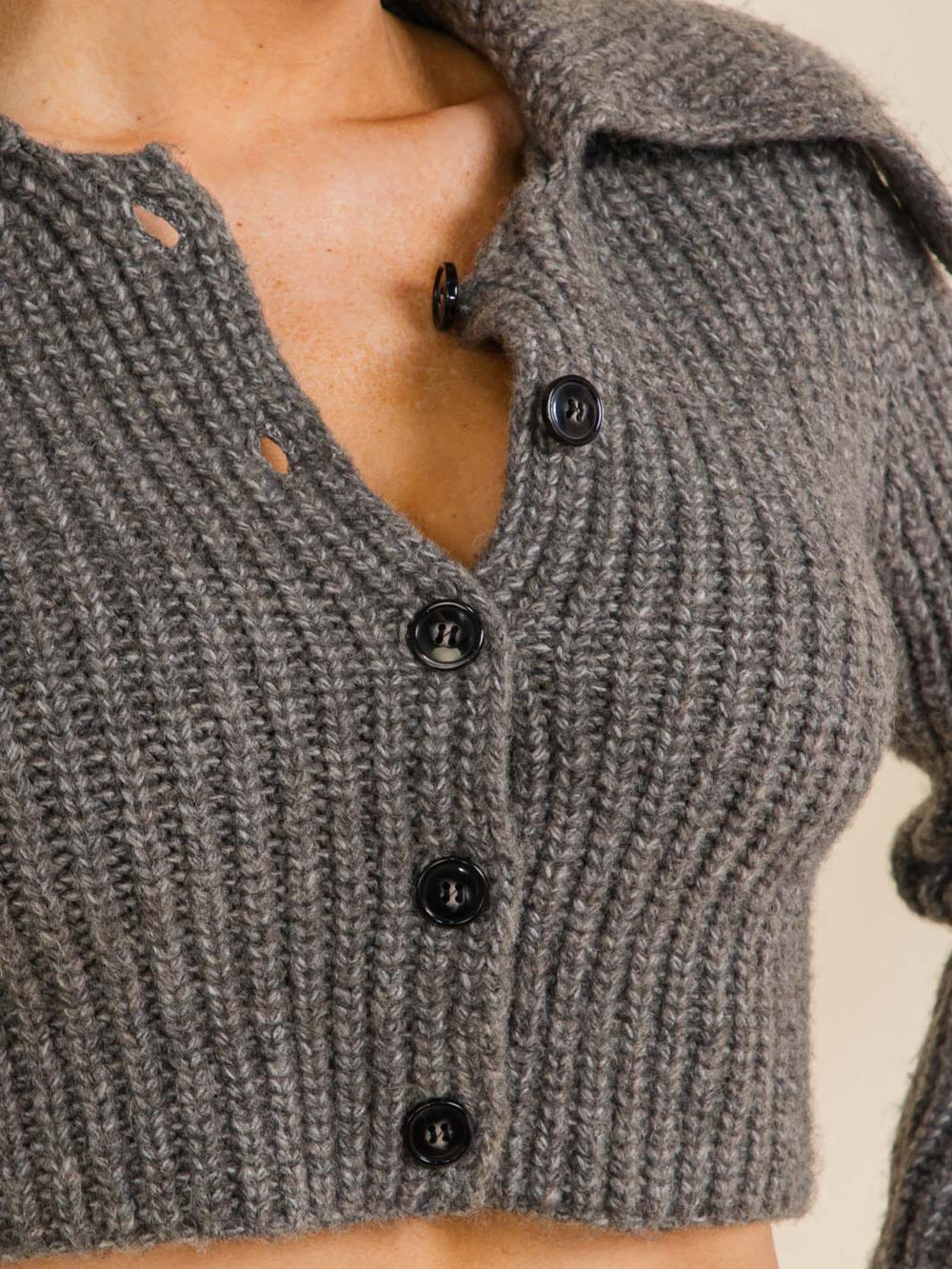 WOMEN'S LONG SLEEV CROP TOP & MINI SKIRT RIBBED KNIT 2PC. SET