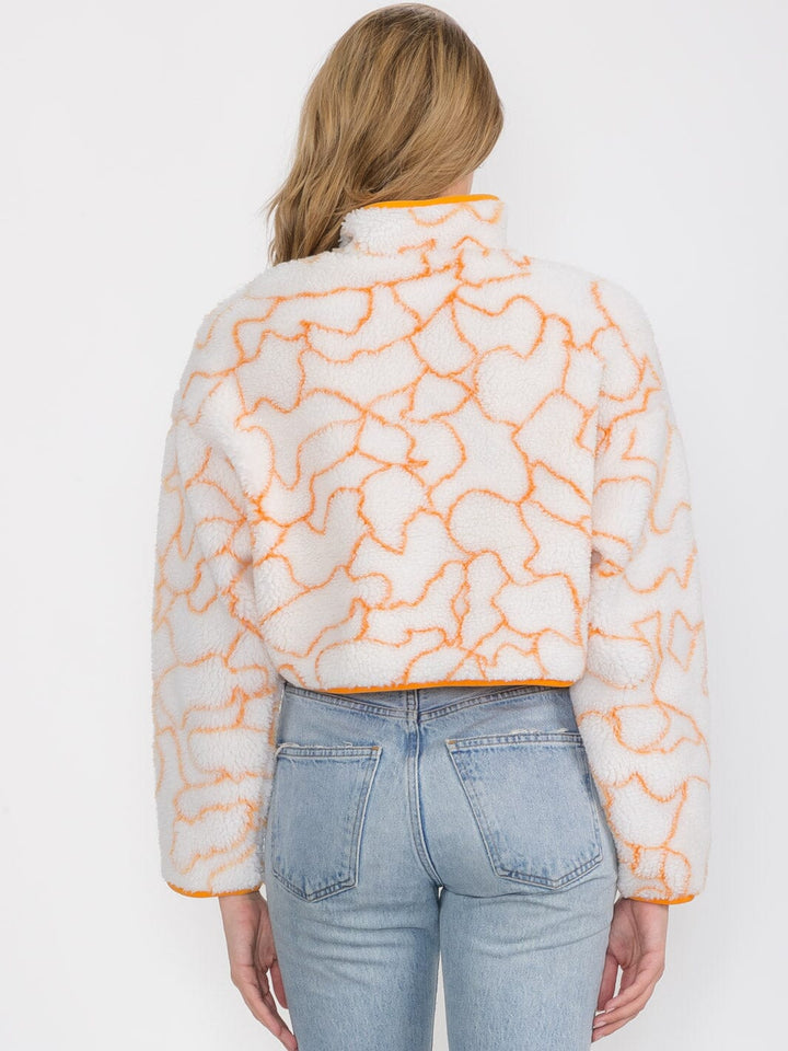 WOMEN'S LONG SLEEVE ZIP UP COLORBLOCK PULLOVER SWEATER