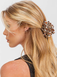 FASHION ANIMAL PRINT CLAW HAIR CLIPS