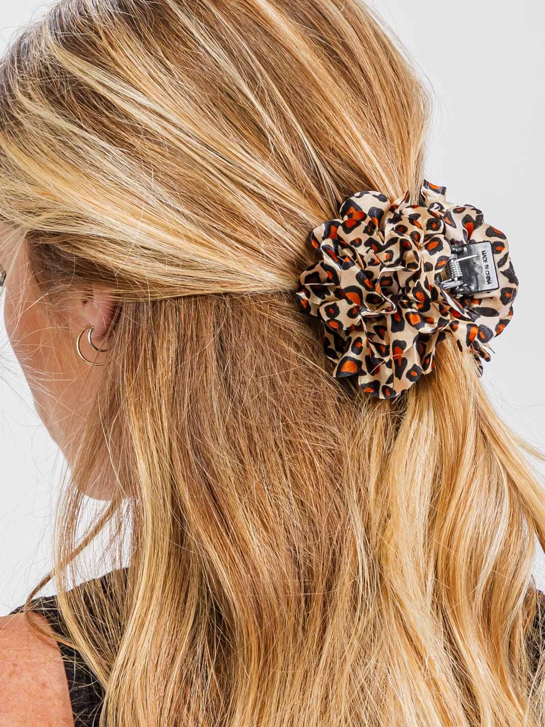 FASHION ANIMAL PRINT CLAW HAIR CLIPS