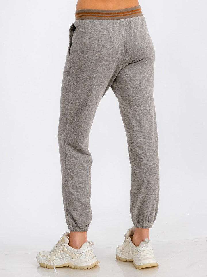 WOMEN'S ELASTIC WAIST FRONT POCKET JOGGER SWEATPANTS (Copy)