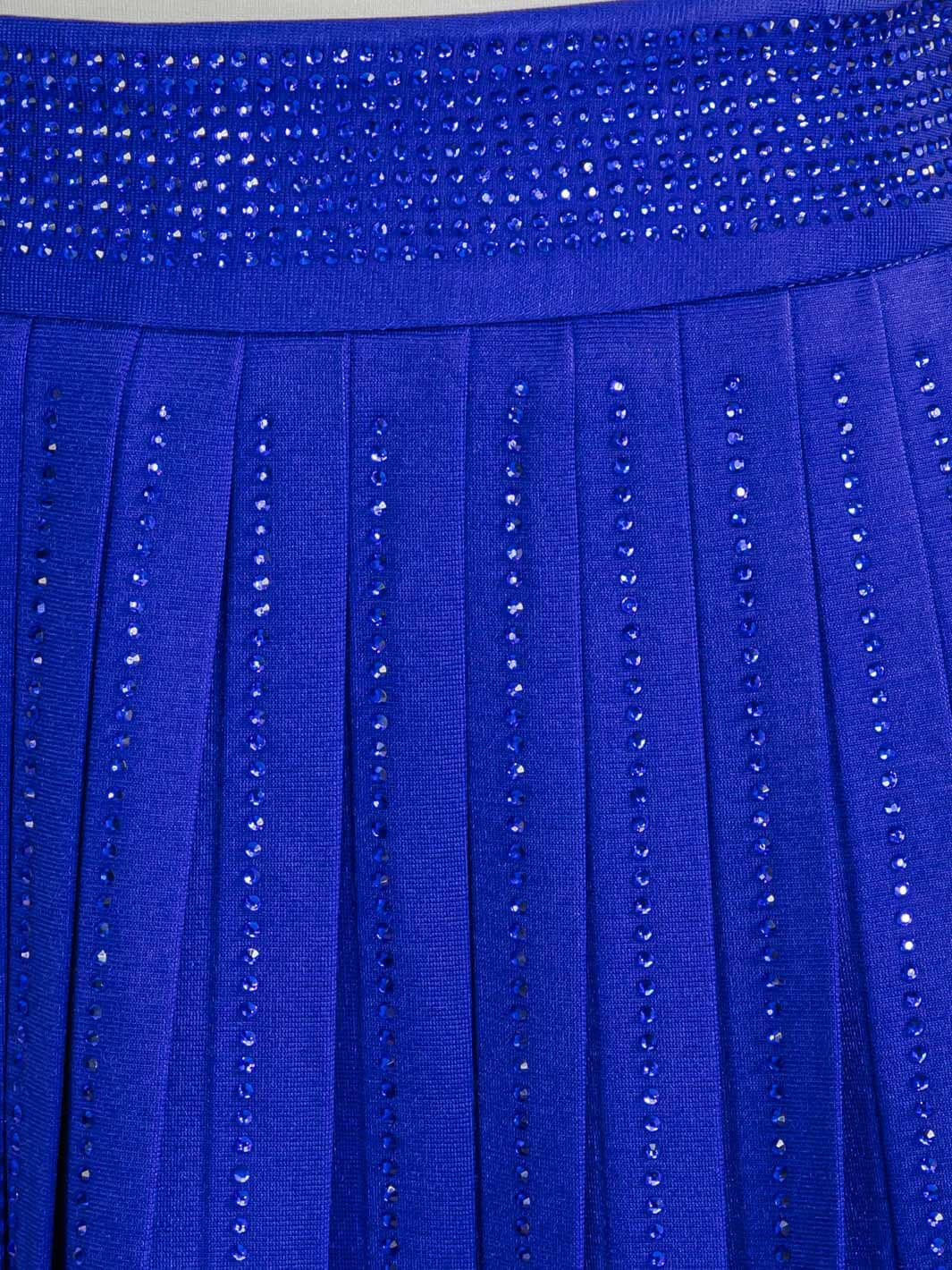 WOMEN'S ZIP UP FIT & FLARE SEQUINS MINI SKORT