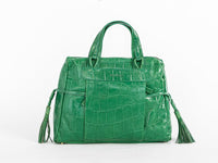 WOMEN'S PU PLEATHER SNAKE HANDBAG