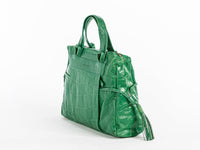 WOMEN'S PU PLEATHER SNAKE HANDBAG