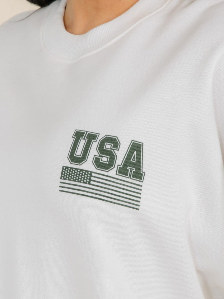 WOMEN'S LONG SLEEVE GRAPHIC PULLOVER SWEATER