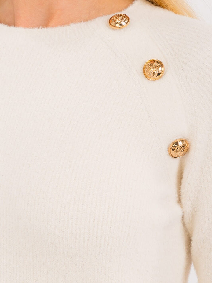 WOMEN'S LONG SLEEVES BUTTONS DETAILED BLOUSE TOP