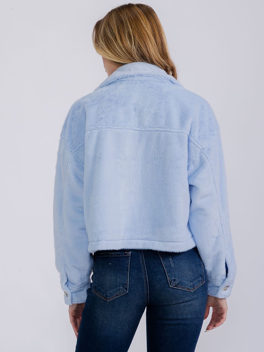 WOMEN'S LONG SLEEVE BUTTON CLOSURE FRONT POCKETS JACKET