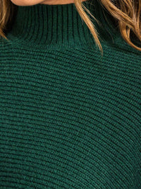 WOMEN'S LONG SLEEVE MOCK NECK CROP TOP