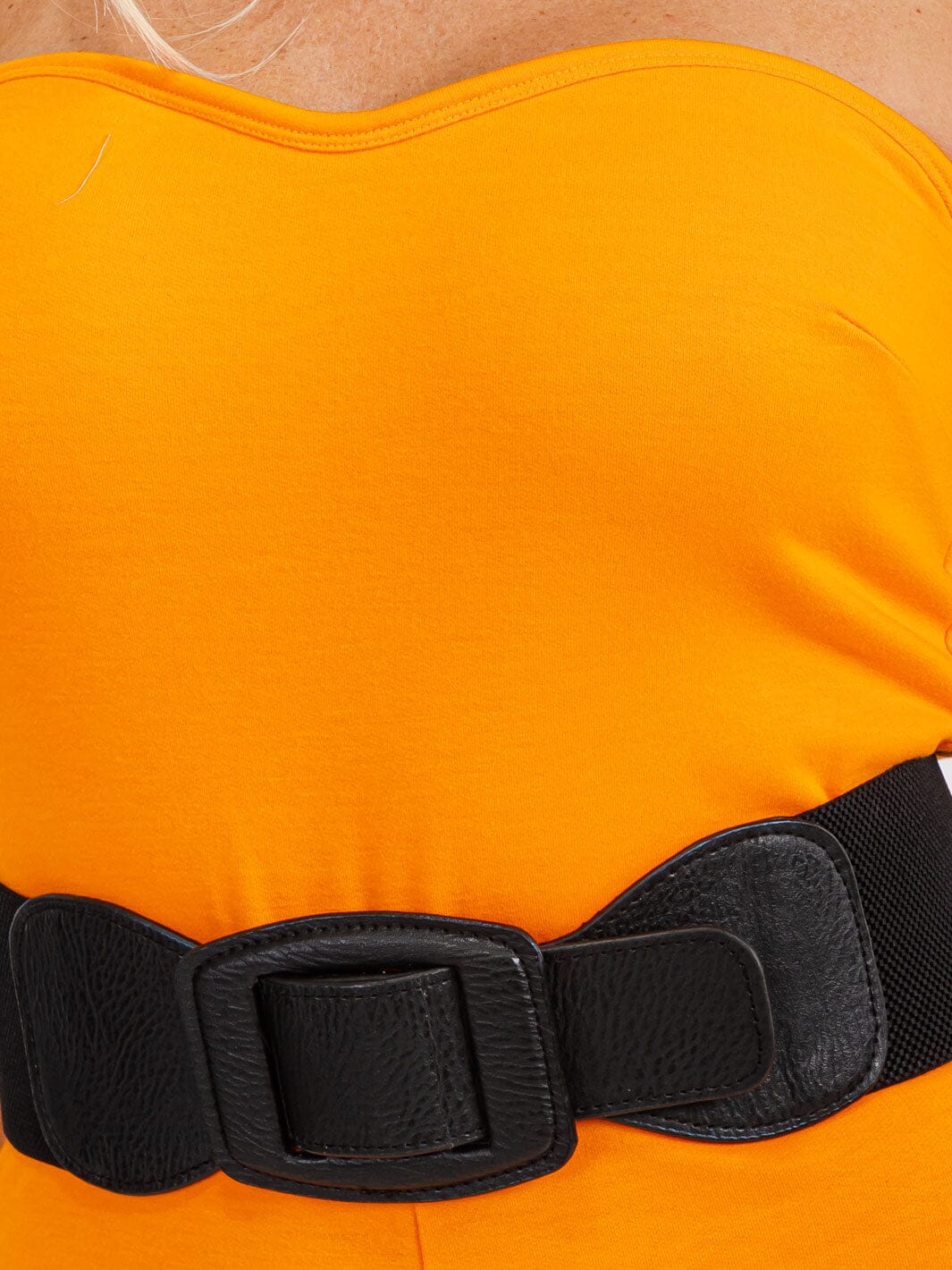 WOMEN'S SLEEVELESS BODYCON BELTED SOLID SKINNY LEG JUMPSUIT