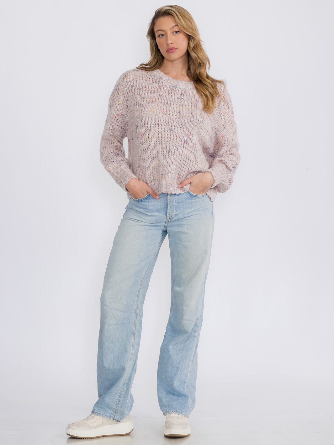 WOMEN'S LONG SLEEVES PULLOVER MULTI SWEATER