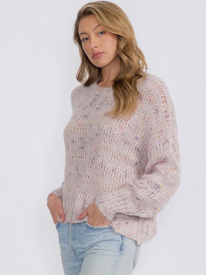 WOMEN'S LONG SLEEVES PULLOVER MULTI SWEATER
