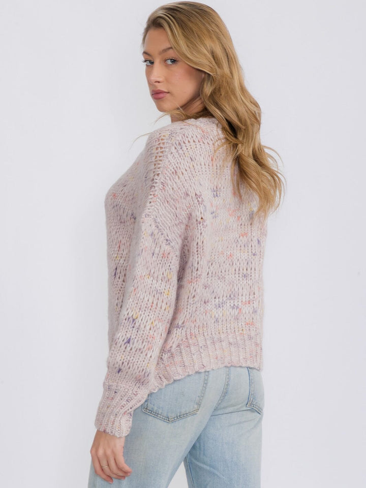 WOMEN'S LONG SLEEVES PULLOVER MULTI SWEATER