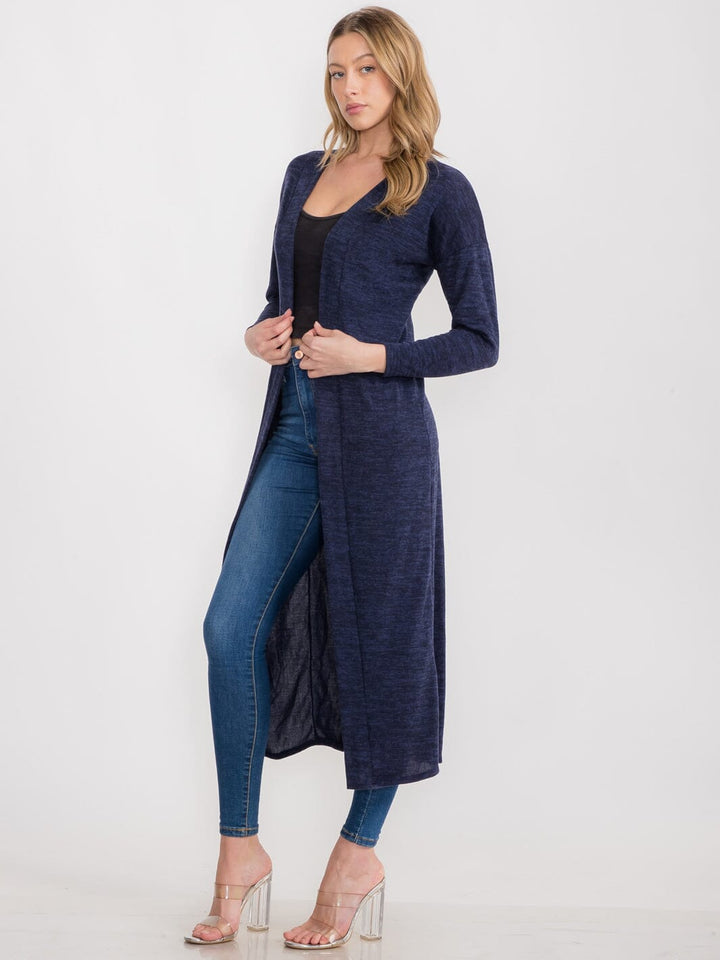 WOMEN'S LONG SLEEVE OPEN FRONT CARDIGAN