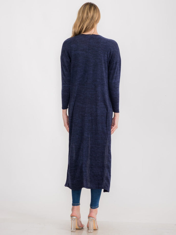 WOMEN'S LONG SLEEVE OPEN FRONT CARDIGAN
