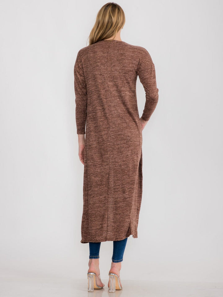 WOMEN'S LONG SLEEVE OPEN FRONT CARDIGAN