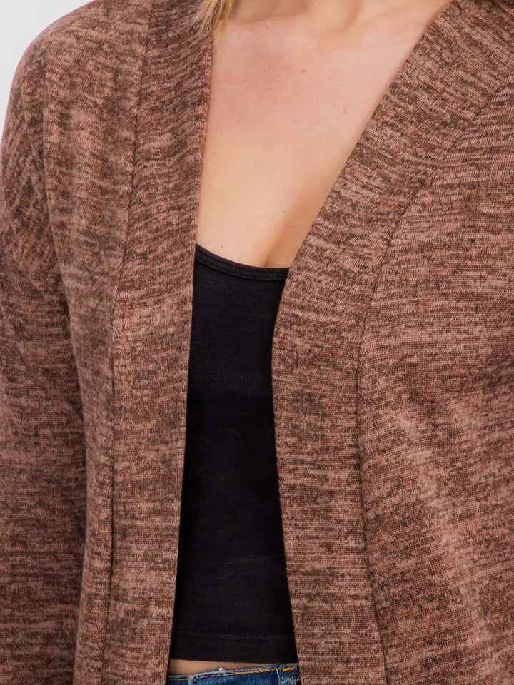 WOMEN'S LONG SLEEVE OPEN FRONT CARDIGAN