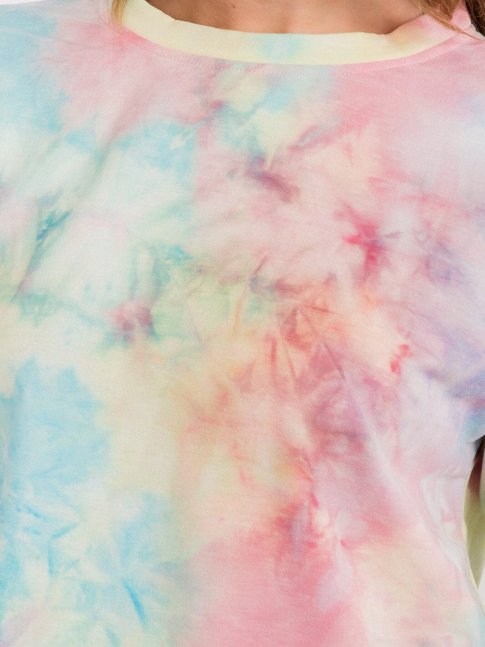 WOMEN'S LONG SLEEVE TIE DYE TOP