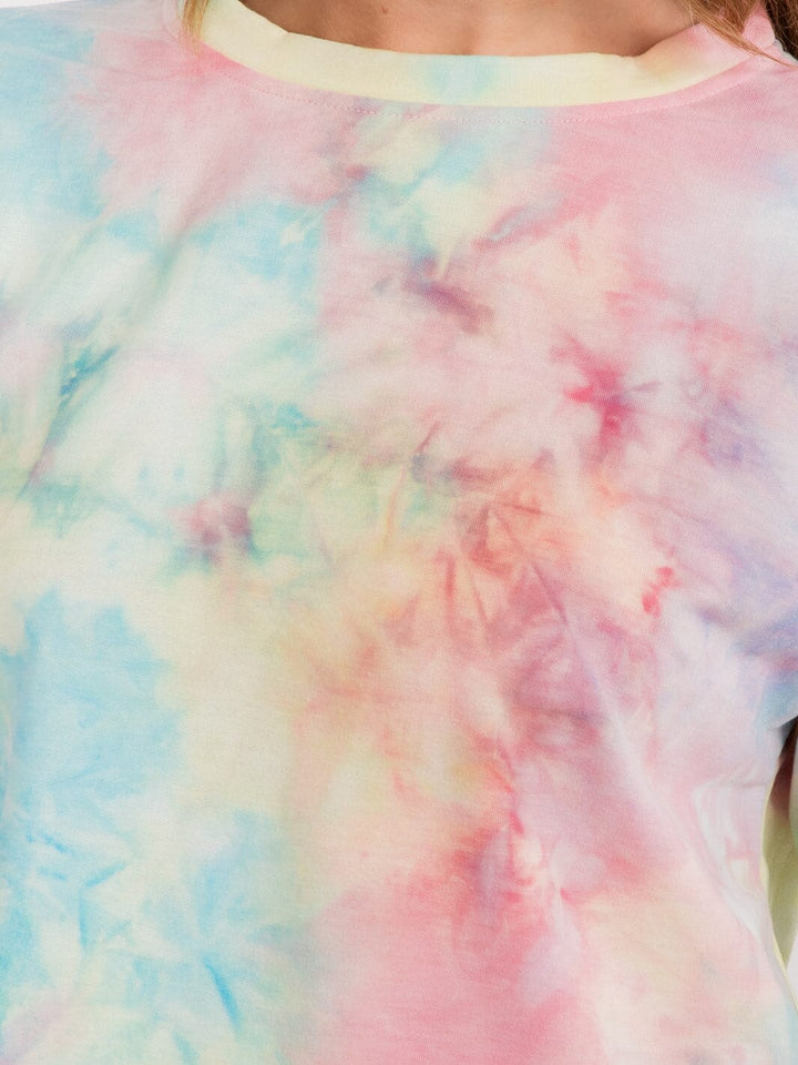 WOMEN'S LONG SLEEVE TIE DYE TOP