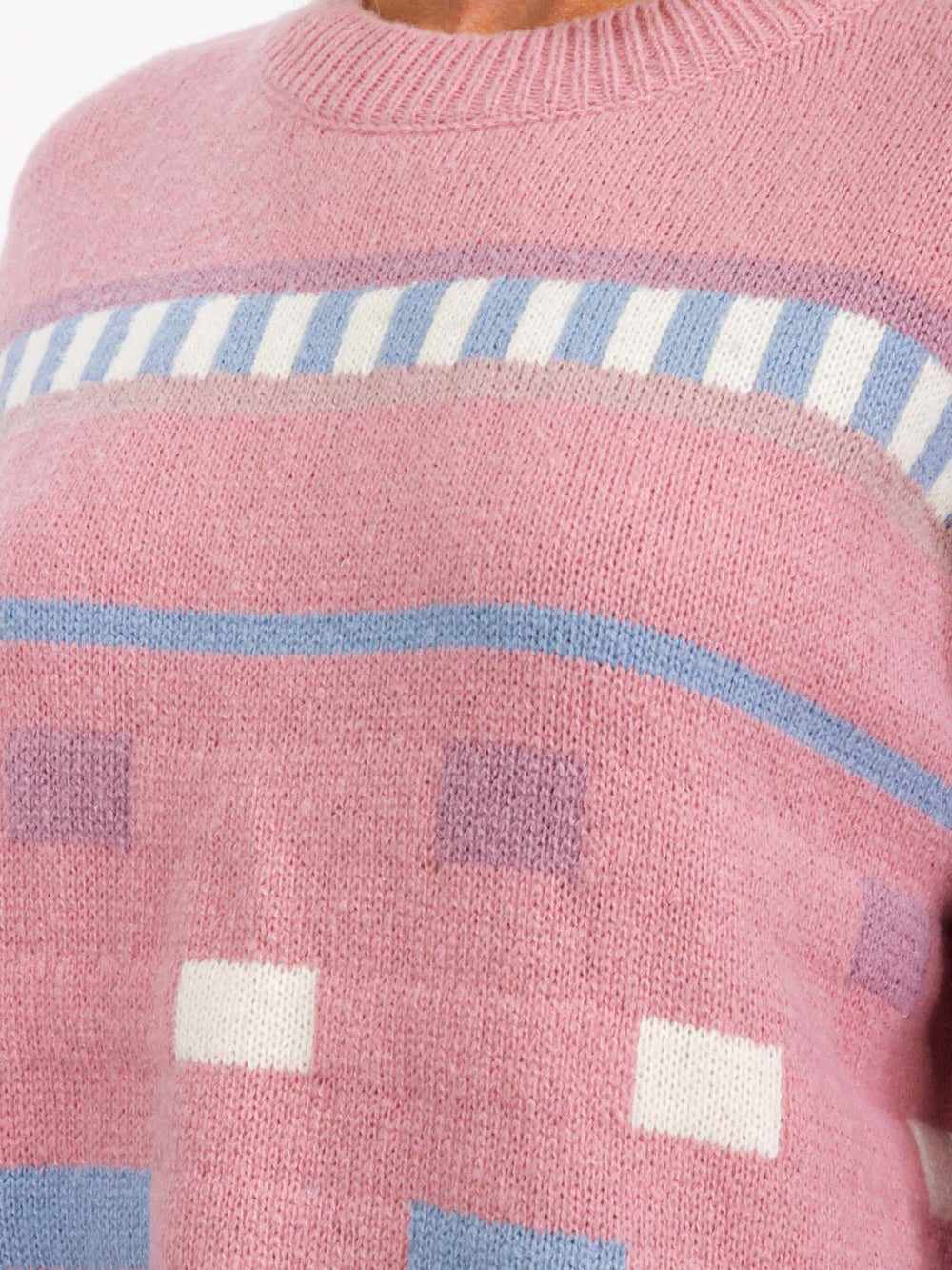 WOMENS LONG SLEEVE PULLOVER GRAPHIC SWEATER