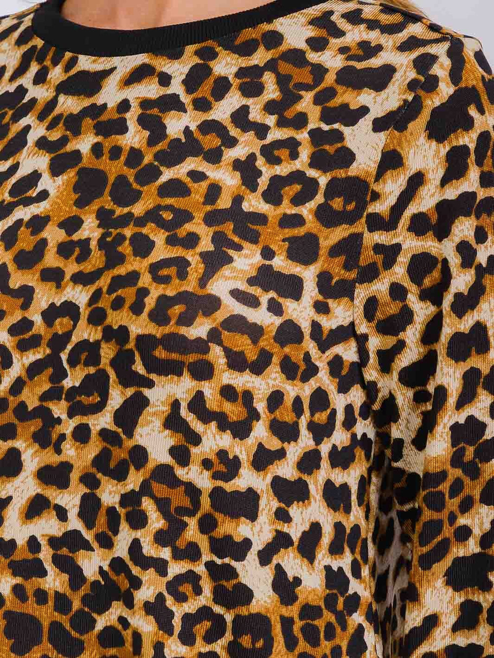 WOMEN'S LONG SLEEVE ANIMAL PRINT TOP
