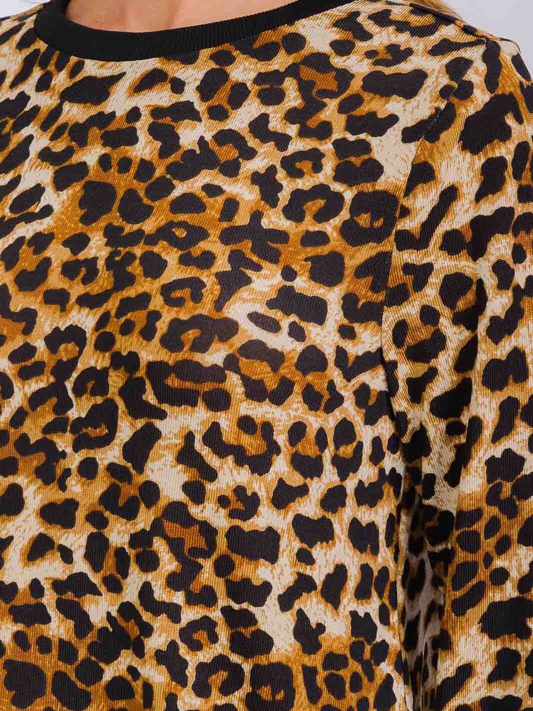 WOMEN'S LONG SLEEVE ANIMAL PRINT TOP