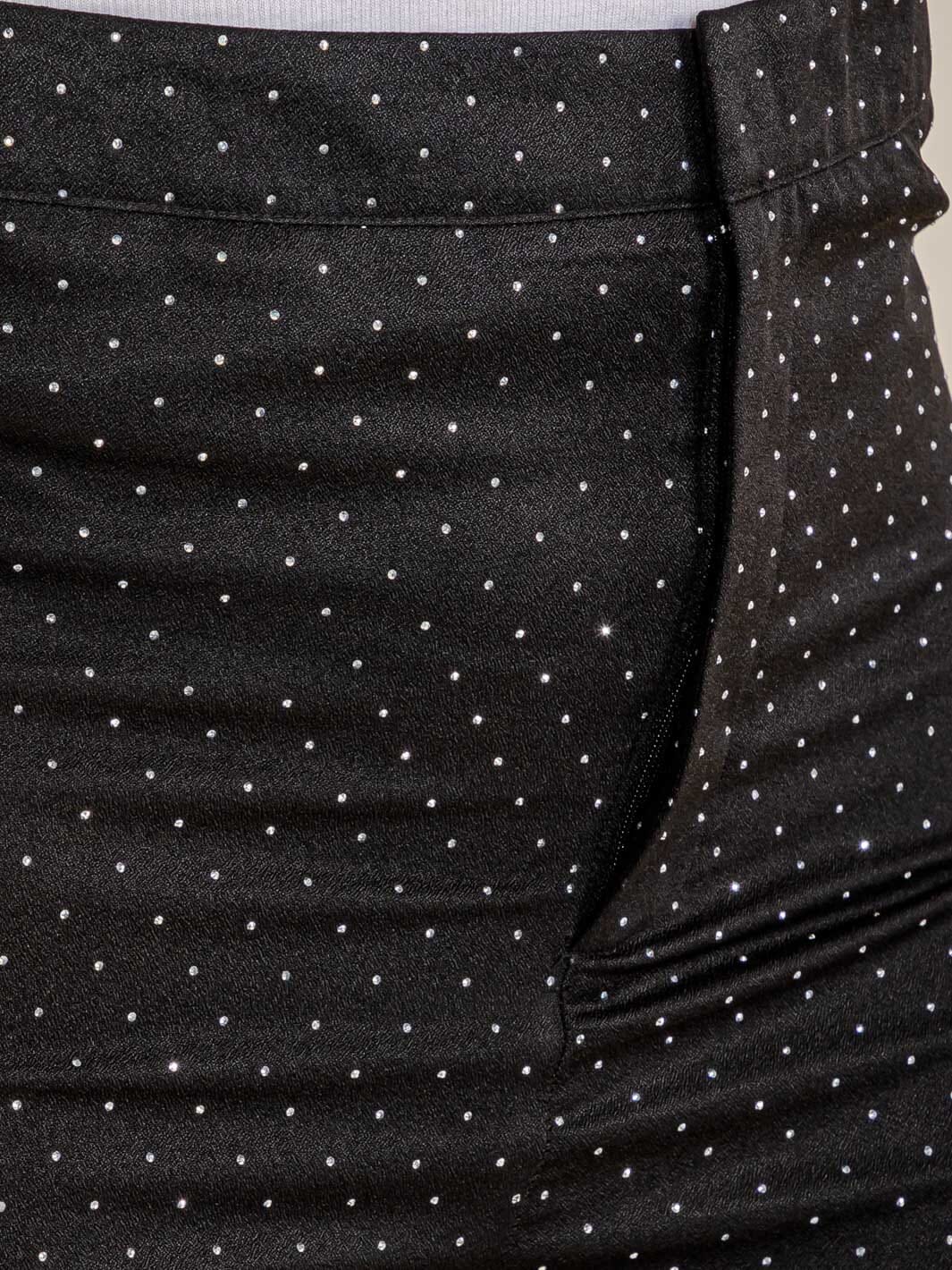 PLUS SIZE BUTTON CLOSURE STUDS DETAILED SHORTS