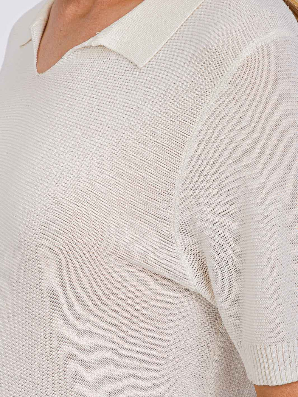 WOMEN'S SHORT SLEEVE V-NECK BLOUSE