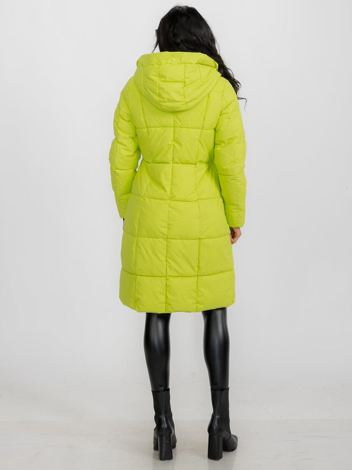 WOMEN'S LONG SLEEVE ZIPPER CLOSURE FRONT POCKETS PUFFER JACKET (Copy)