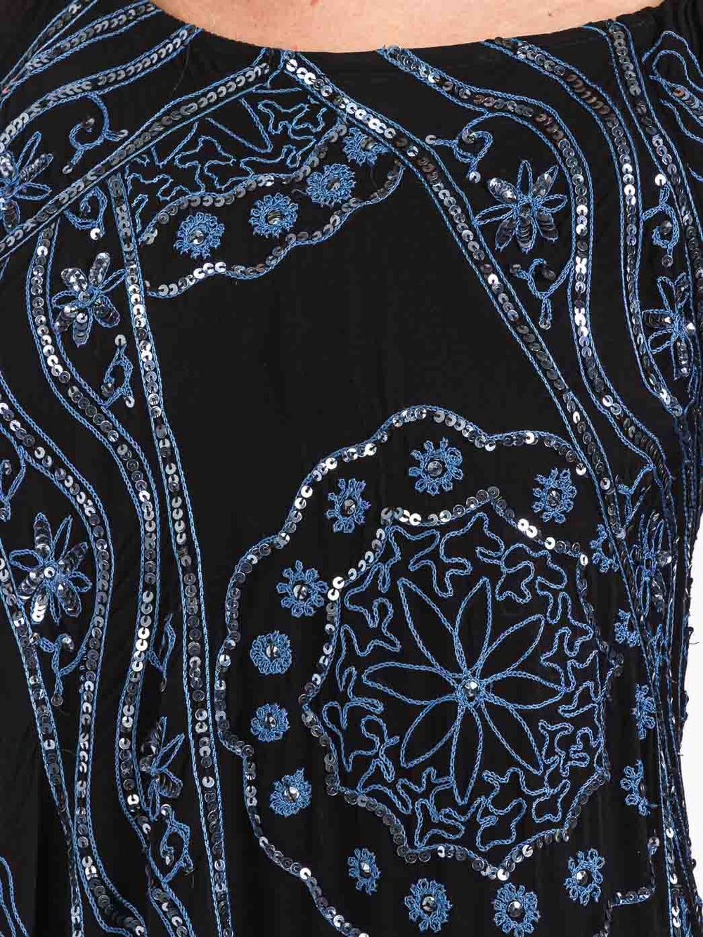WOMEN'S LONG SLEEVES OPEN BACK SEQUINS MINI DRESS