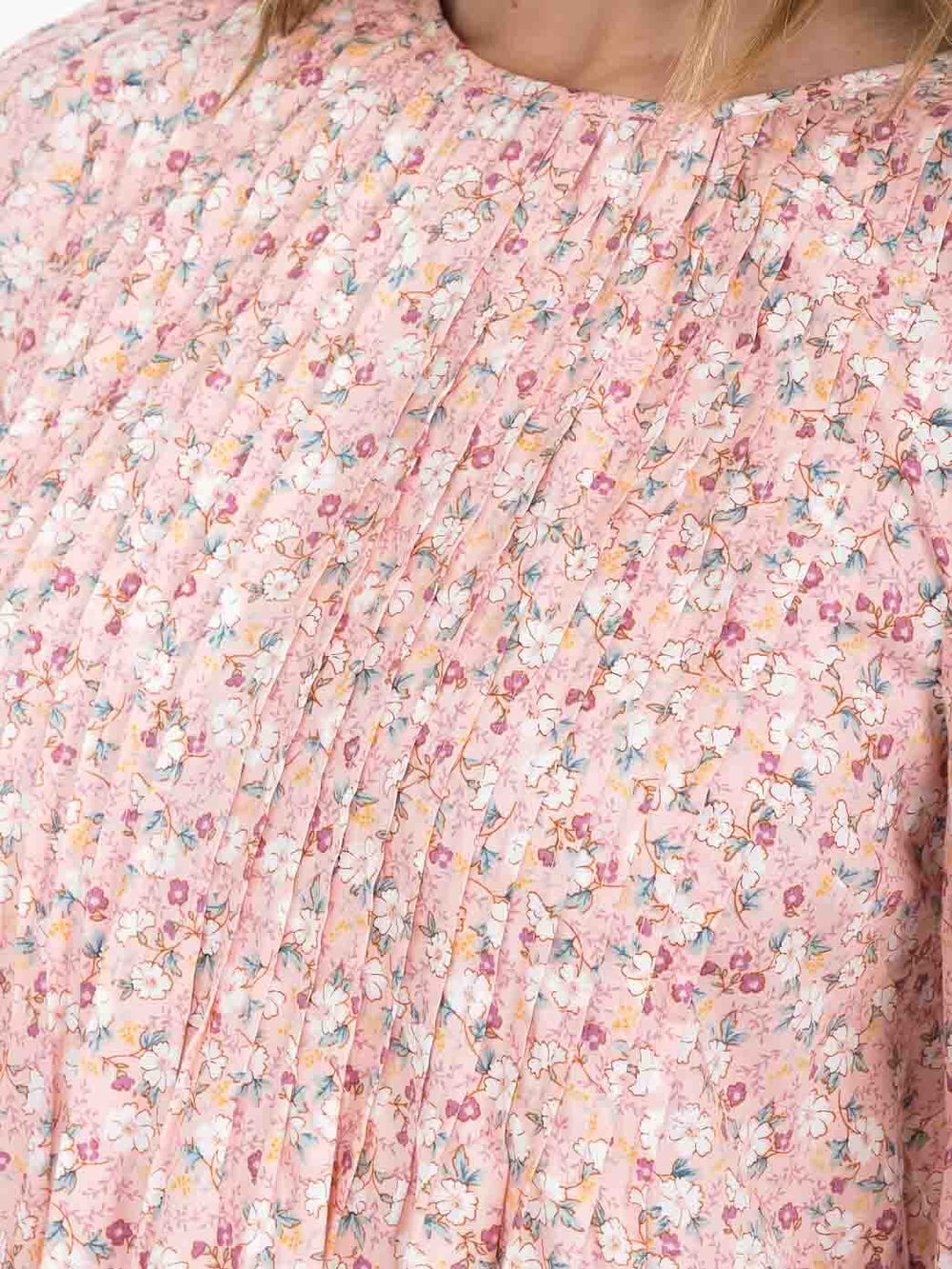 WOMEN'S 3/4 SLEEVE FRONT POCKETS TUNIC FLORAL MINI DRESS