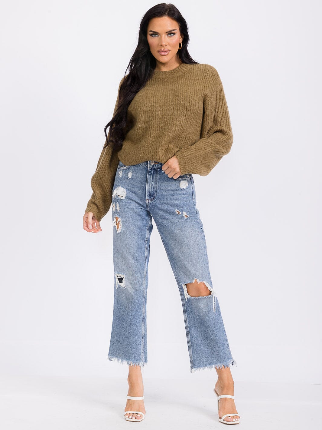 WOMEN'S LONG SLEEVE PULLOVER SWEATER