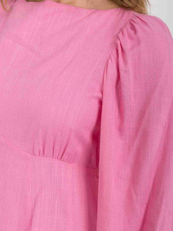 WOMEN'S LONG SLEEVE OPEN BACK MINI DRESS