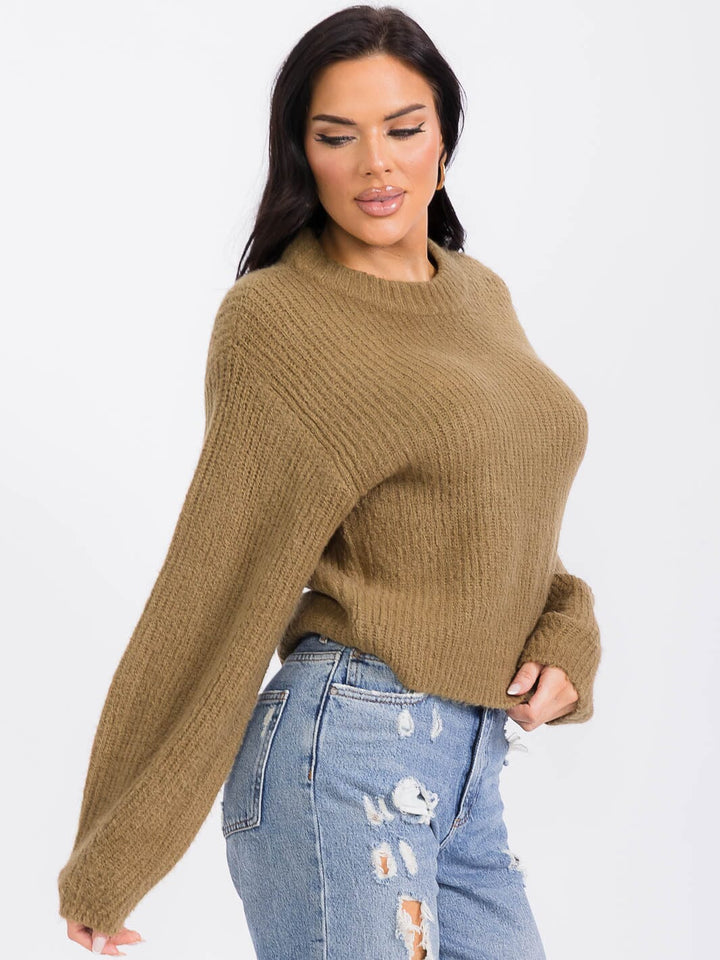 WOMEN'S LONG SLEEVE PULLOVER SWEATER