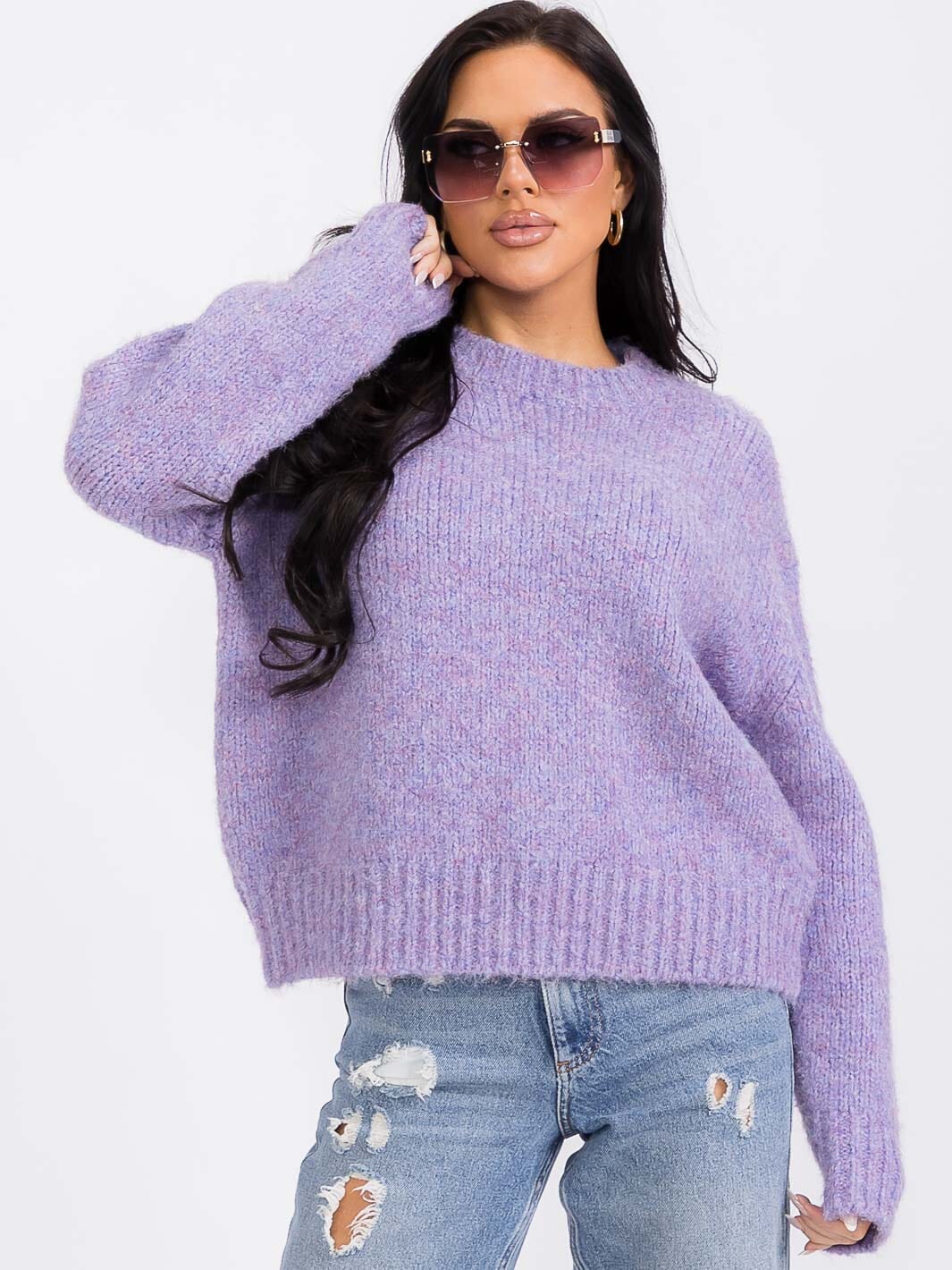 WOMEN'S LONG SLEEVE PULLOVER SWEATER